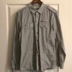 Gray Kenneth Cole button down